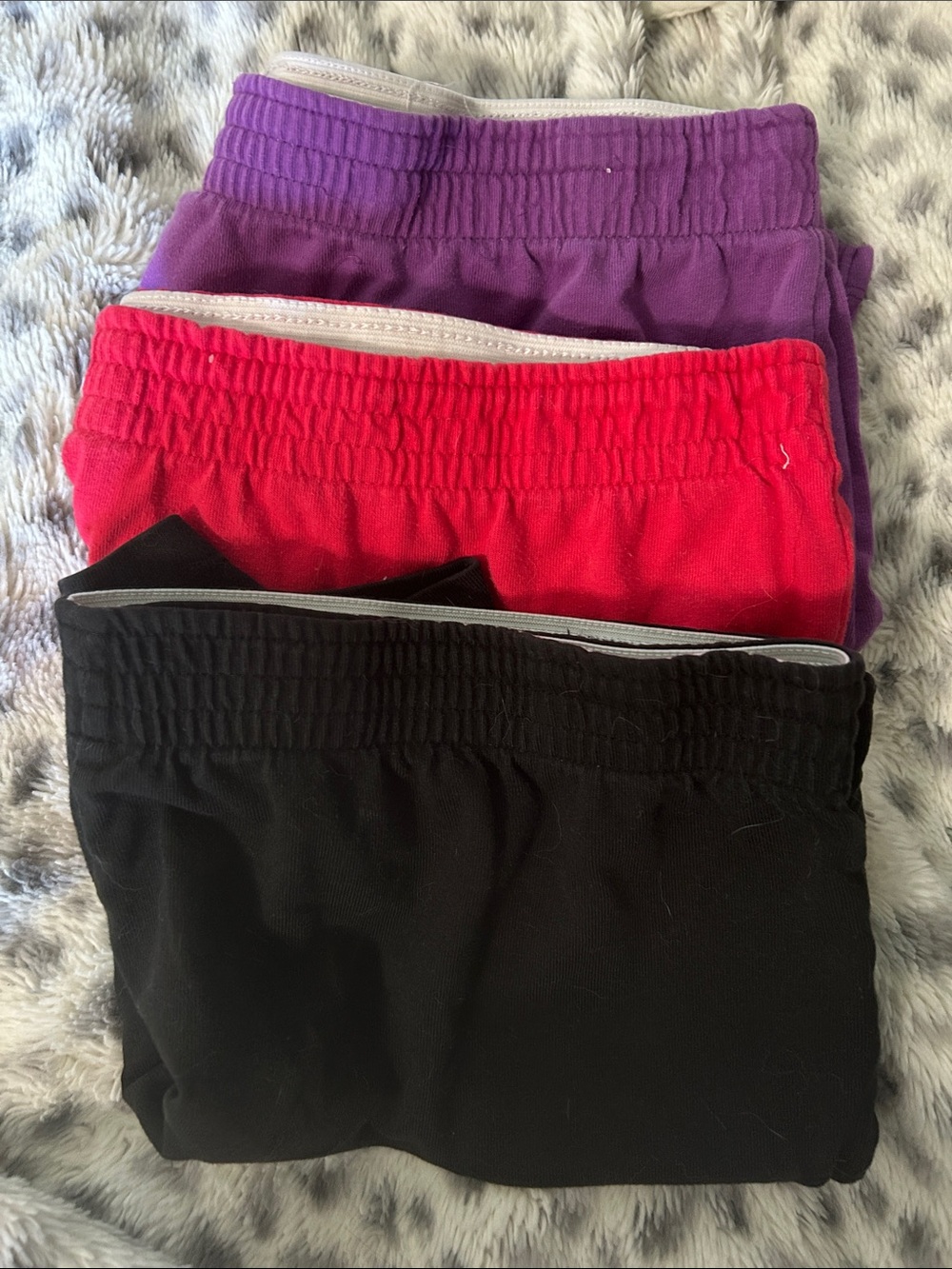 Danskin Girls Pull-On Leggings Set — Black, Red, Purple